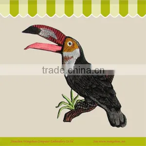 Customed Birds Embroidery Badge In Clothes thumbnail-1