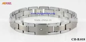 High Quality Primary Color Diamond Tungsten Mens Bracelet Models thumbnail-1
