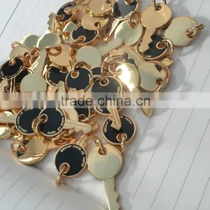 Whoelsale Metal Key From Chiese Factory,hardware Part Plating Gold Key thumbnail-1