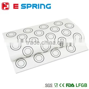 DIY 44 Holes Round Macaron Silicone Mat Rould Cakes High Quality Baking Mould Sheet Mat, thumbnail-1
