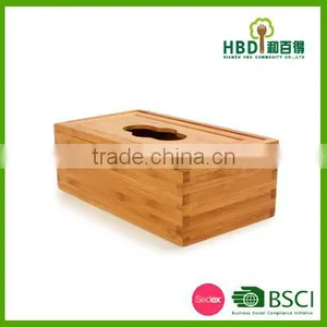 Promotional Bamboo Napkin Box,wood Tissue Box,bamboo Paper Holder thumbnail-4