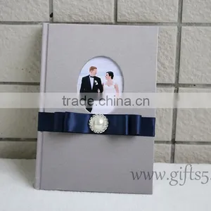 Luxury Silk Covor Wedding Guest Book thumbnail-1