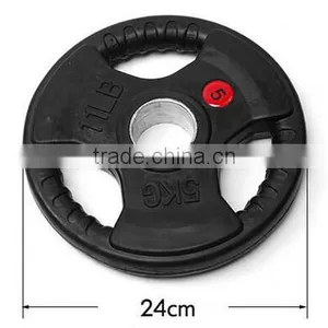 Colored Crossfit Equipment Solid Rubber Olympic Bumper Plates thumbnail-3