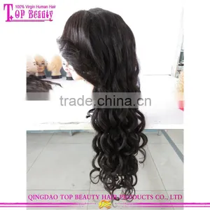 Natural Hair Line Virgin Brazilian Hair Wig Unprocess Glueless Brazilian Hair Wigs With Bangs thumbnail-3