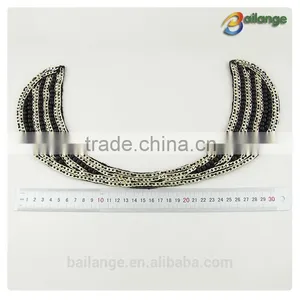 2015 Top Quality Hot Selling Exquisite Handmake Simple Design Embroidery Beaded Collar Patterns for Women thumbnail-1