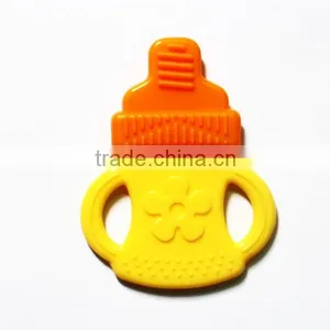 100% Food Grade Bpa Free Soft Silicone Colorful Baby Giraffe Teether thumbnail-1