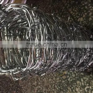 14#*16#galvanized Double Twist Barbed Wire thumbnail-1