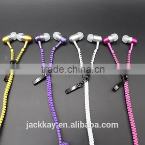 New Products 2016 Free Samples Mobile Sport Earphone & Headphone, Zipper Headphone in Ear Earphone for IPhone/for Android Phones thumbnail-4