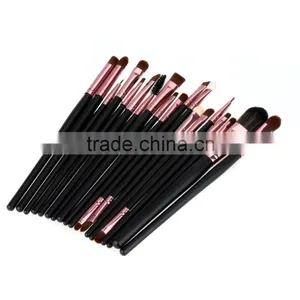 Newest 20pcs Professional Makeup Brush Set With Black Handle thumbnail-3