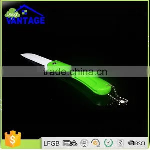 2016 Multi Colorful Folding Fruit Paring Knife Kitchen Ceramic Pocket Knife thumbnail-1