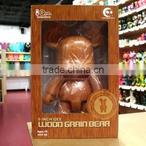 OEM 8''Cute Brick Bear Vinyl Toys/Kids Gift Vintage Wood Brick Bear Vinyl Toys/Custom Plastic Brick Bear Vinyl Toys Manufacturer thumbnail-1