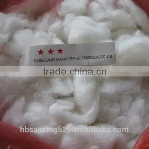 WOW!! Chinese Double-scoured Wool Noil, 20mic, 30-40mm, Good Raw White Color thumbnail-1