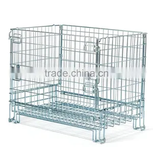 Galvanized Wholesale Folding Metal Turnover Basket thumbnail-1