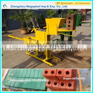 Hot Sale Hands Type Concrete Interlock Block Moulding Making Machine for Small Business thumbnail-1