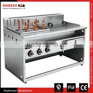Commercial Standing Noodle Cooking Machine Pasta Cooker With 6 Baskets 2 Bain Maries thumbnail-1