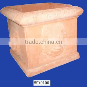 Terracotta Lion Planter thumbnail-1