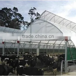 Multi-Span Greenhouse With Roll Up Motor For Ventilation Used For Animals Growing thumbnail-1