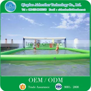 Durable PVC Tarpaulin Inflatable Floating Water Volleyball Court for Sale thumbnail-1