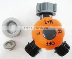 2-Way Garden Hose Splitter With Dial Switch thumbnail-4