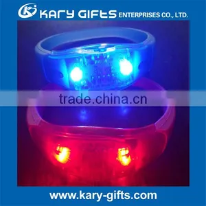 Factory Offer Sound Activated Bracelet LED Flashlight Wristband thumbnail-3