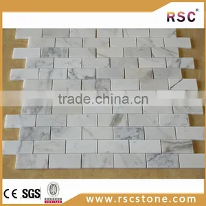 Subway Calacatta Gold Marble Mosaic Tiles thumbnail-1