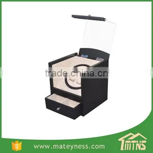 2+4 Automatic Rotation Leather AC/DC & Battery Operated China Watch Winder Box thumbnail-3
