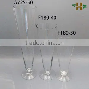 Mouthblown Glasswares Factory Silver Trumpet Vase thumbnail-4