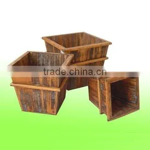 77132 Wooden Flower Pot thumbnail-1