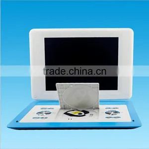 Newest Portable EVD 14.1-inch 1080p HD Screen Wholesale Portable DVD VCD Players With TV thumbnail-2