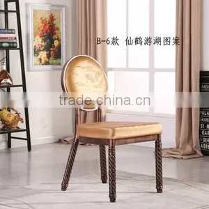 Quality European Antique Metal Dining Chair QL-T852 thumbnail-4