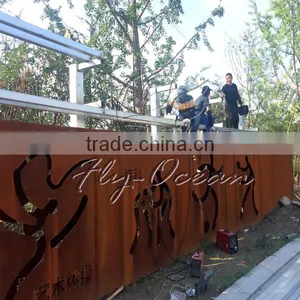 FO-9S04 Garden Decorative Corten Steel Sulpture thumbnail-4