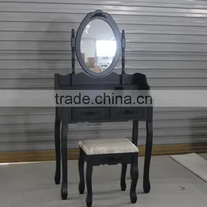 Home Furniture Black Dressing Table/vanity Set Dressing Table With 7piece Drawer thumbnail-1