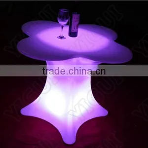 Modern Glass Wood Led Lighted Bar Counter Tables/Night Club /Outdoor Moma LED Medium Bar Table thumbnail-2