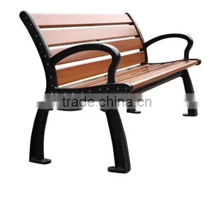 Wooden Cast Iron Park Bench thumbnail-3