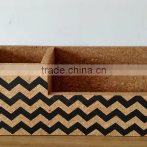Wave Printed High Quality Office Cork Desk Organizer thumbnail-2