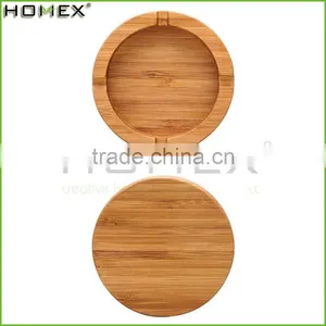 Bamboo Round Shape Cigar Ashtray Homex BSCI/Factory thumbnail-1