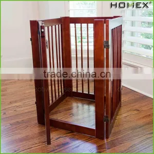 Wood Attractive Pet Fence Portable Dog Fence Homex_BSCI Factory thumbnail-1