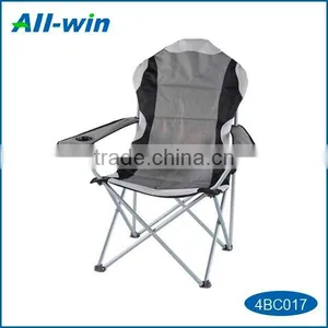 Outdoor High-quality Comfortable Foldable Polyester+cotton Leisure Beach Chair With Cup Holder thumbnail-1