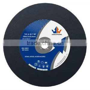 14" 350x3.2x25.4mm Flat Resin Bonded Reinforced Cutting Wheel For Metal thumbnail-1