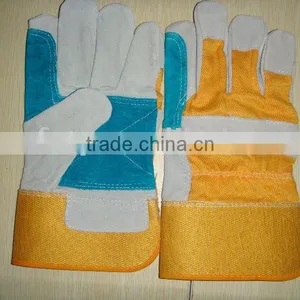 Cow Split Double Palm Work Glove thumbnail-1