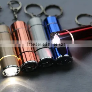 Super Mini Portable LED Flashlight Lamp Light Torch With Keychain / Keyring thumbnail-1