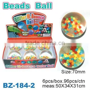 Novelty 70mm TPU Water Bouncing Ball With Beads thumbnail-1