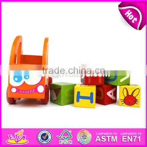 2017 New Design Toddlers Loading Blocks Kids Wooden Toy Trucks W04A336 thumbnail-2