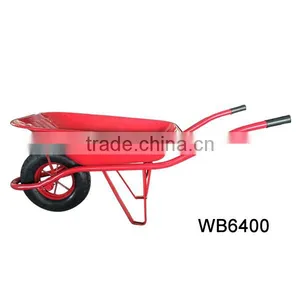 Building Construction Tools and Metal Tray Material and Pneumatic Wheel Wheelbarrow WB6400 thumbnail-1
