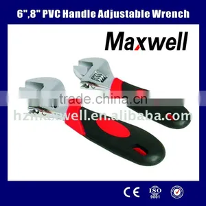 6",8"PVC Handle Adjustable Wrench thumbnail-1