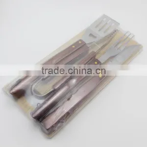 Stainless Steel BBQ Grilling Tool Set 4-Piece With Cutting Board thumbnail-2