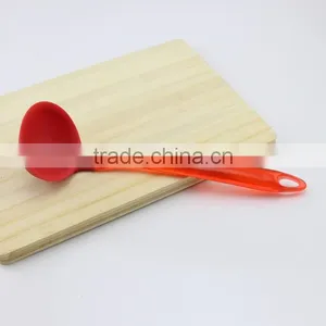 Silicone Kitchen Cooking Soup Ladle With Nylon Handle thumbnail-1