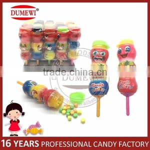 Fruit Flavor Hard Candy Gourd Shape Lollipop Toy Candy thumbnail-1