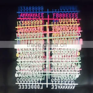 Custom Colorful Plastic Letters for Felt Letterboard thumbnail-2