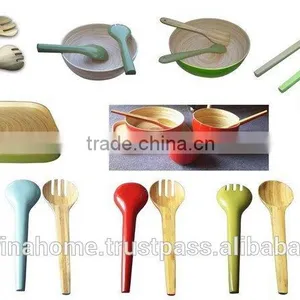 Colored Lacquer Bamboo Cutlery thumbnail-2